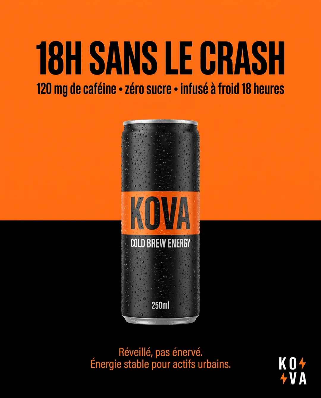 Créa « Offre promotionnelle » générée pour Kova, boisson