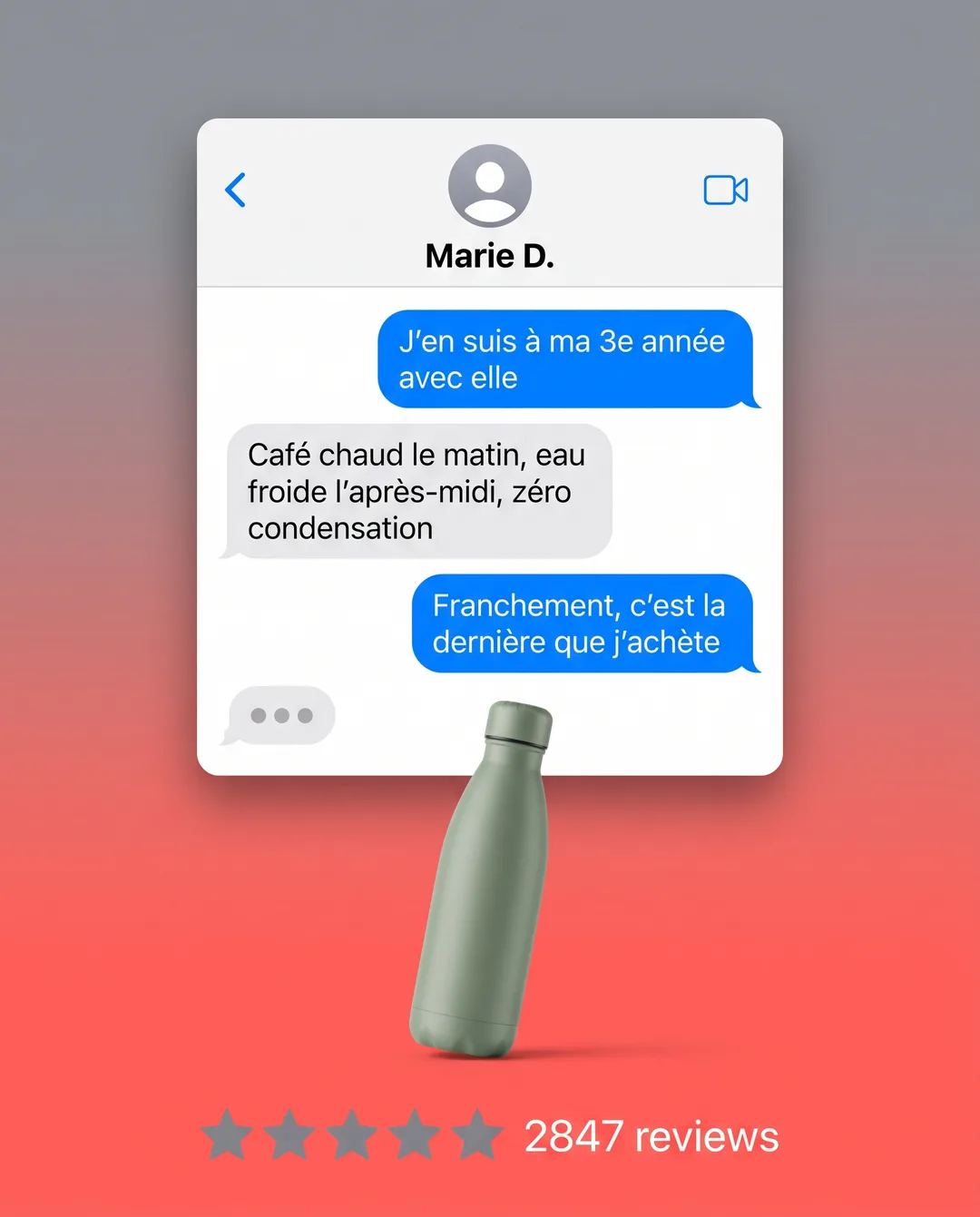 Créa « Capture de témoignage » générée pour Orta, accessoire lifestyle